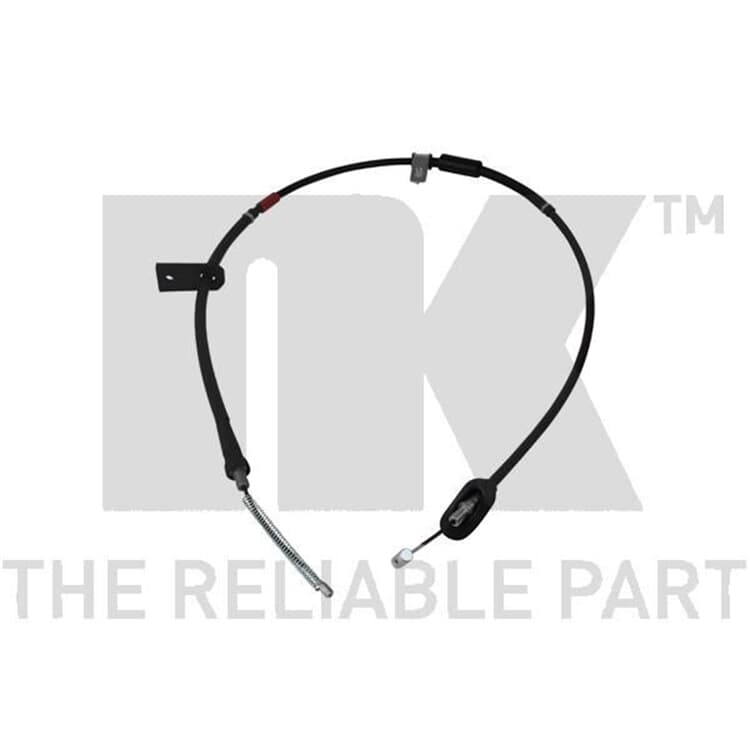 Bild von NK 905239 Handbremsseil Bremsseil, Seilzug Feststellbremse 1512/1296 Trommelbremse SUZUKI: IGNIS 2