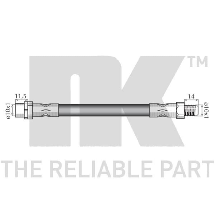 Bild von NK Bremsschlauch vorne 8522125 Nissan Qashqai 1
