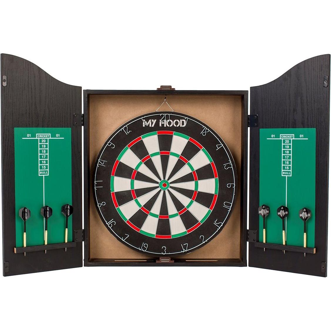 Bild von Europlay Dartscheibe Home Dart Center Dartscheibe mit Dartpfeilen My Hood 702011