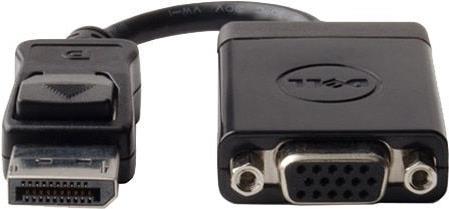 Bild von DELL R74C3 Kabelschnittstellen-/Gender-Adapter 1 x VGA output - 15 pin HD D-Sub (HD-15) 1 x DisplayPort - 20 pin DisplayPort Schwarz (W125830119)