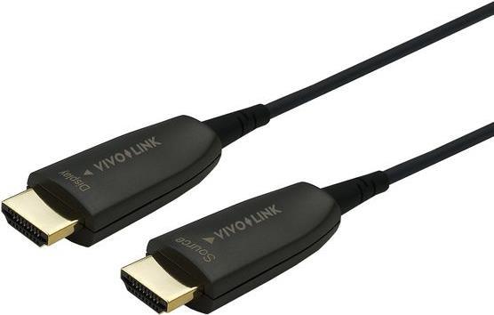 Bild von Vivolink PROHDMIOP8K10. Kabellänge: 10 m, Anschluss 1: HDMI Typ A (Standard), Steckverbinder 1 Geschlecht: Männlich, Anschluss 2: HDMI Typ A (Standard), Steckverbinder 2 Geschlecht: Männlich, HDMI-Version: 2.1, 3D, Produktfarbe: Schwarz (PROHDMIOP8K10)