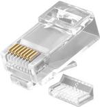 Bild von Lanview RJ45 UTP plug Cat6a for AWG23-24 solid/stranded (0.02 m), Netzwerkkabel