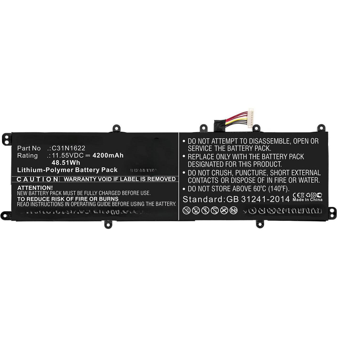 Bild von CoreParts Laptop Battery for Asus 48.51Wh Li-Polymer 11.55V, MBXAS-BA0273