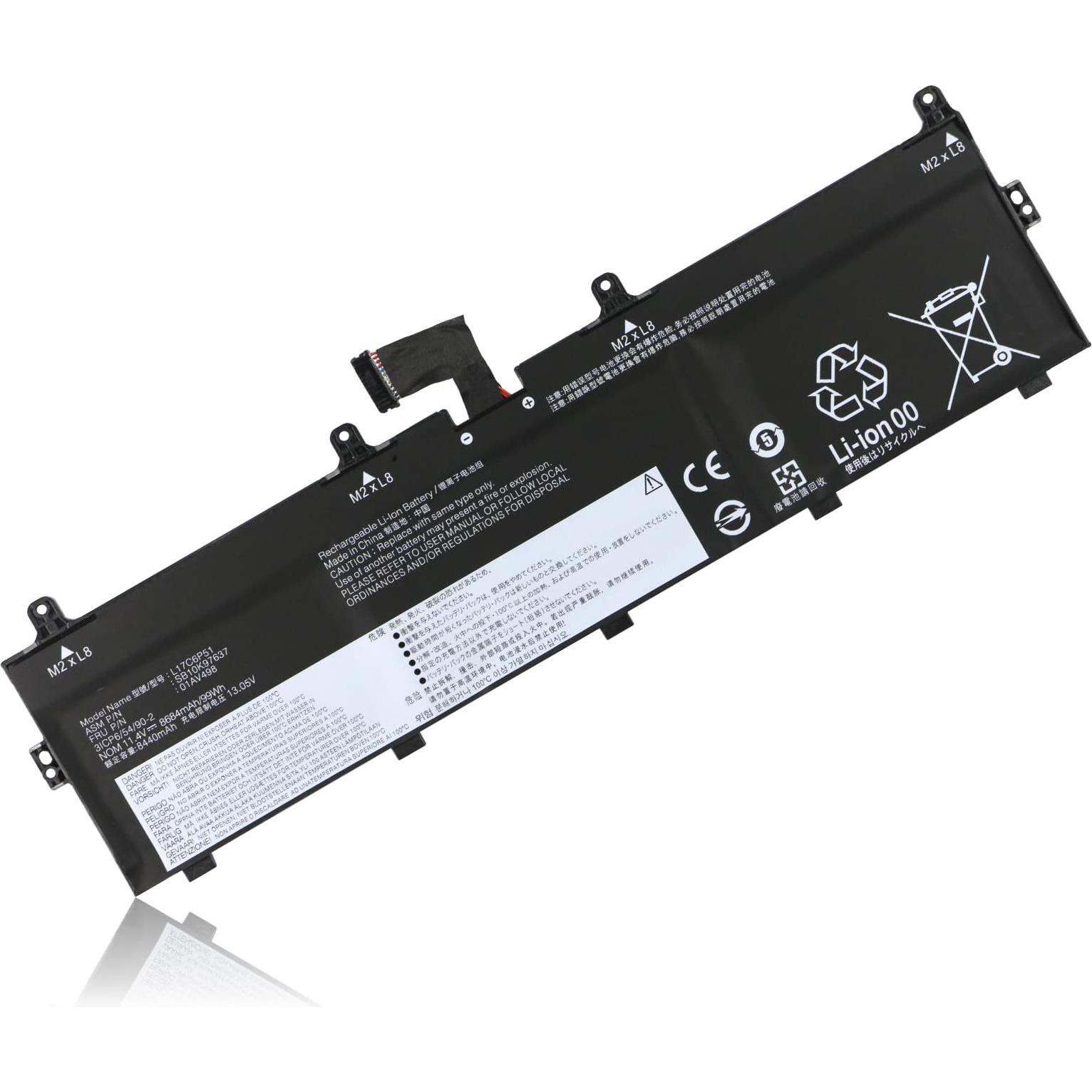 Bild von Lenovo Internal, 6c, 99Wh, LiIon, CXP (6 Zellen), Notebook Akku