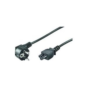 Bild von MicroConnect - Stromkabel - IEC 60320 C5 zu CEE 7/7 (M) gewinkelt - 1 m - Schwarz