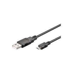 Bild von MicroConnect - USB-Kabel - USB (M) zu Micro-USB Typ B (M) - 5 m - für BlackBerry Curve 8520, Curve 3G, HTC Desire HD, Desire Z, Sony XPERIA X10, X2