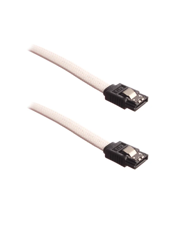 Bild von DUTZO Sleeved SATA-kabel - Weiß - 0.5 m
