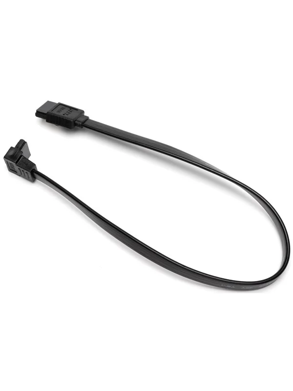 Bild von DUTZO SATA-kabel - Schwarz - 0.3 m - Gerade & 90° Verbinder