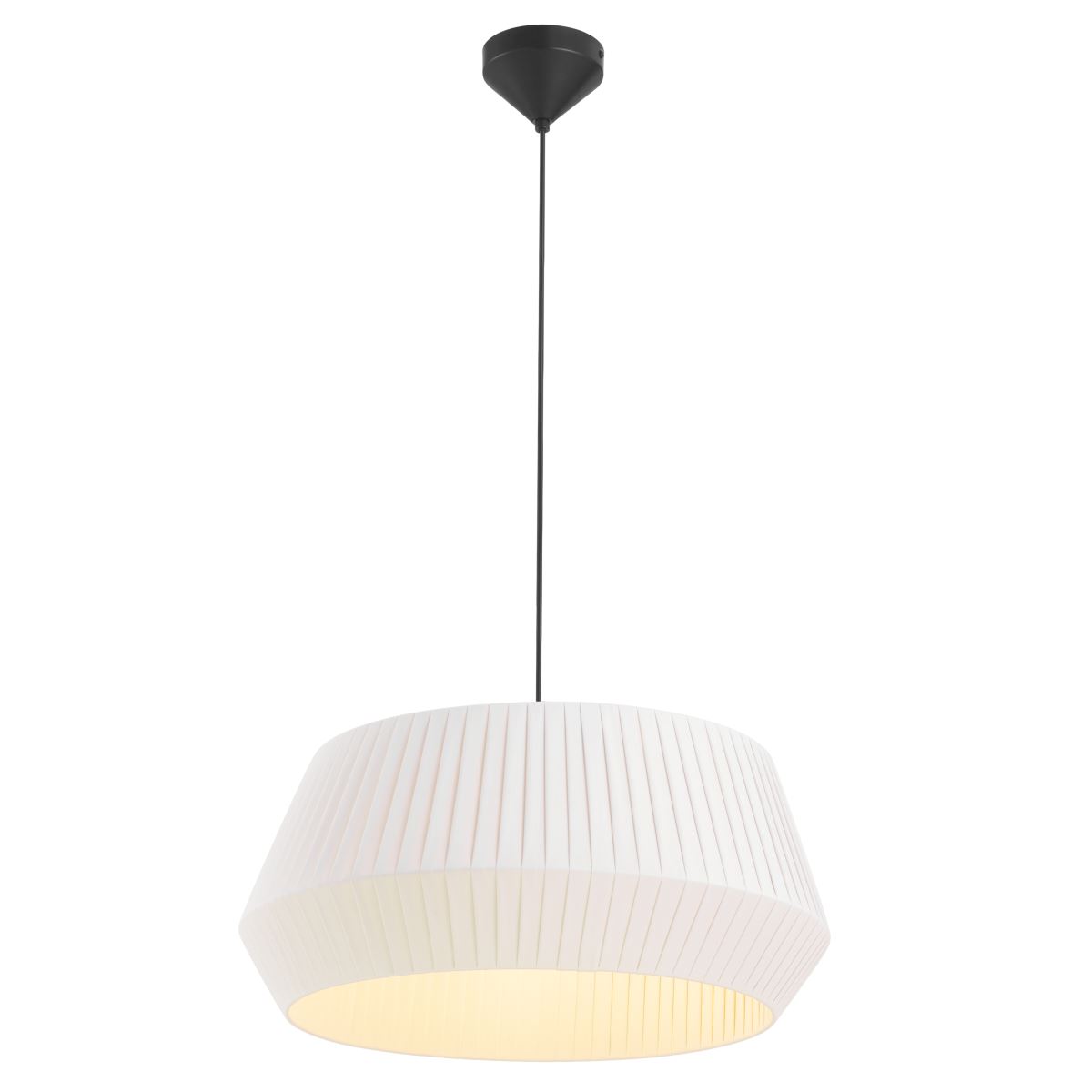 Bild von Nordlux DICTE 53 Pendelleuchte weiß Textil E27 dimmbar 53x53x29cm