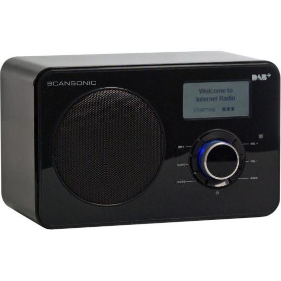 Bild von Scansonic IN220BT (DAB+, Internetradio, Bluetooth, WLAN), Radio, Schwarz