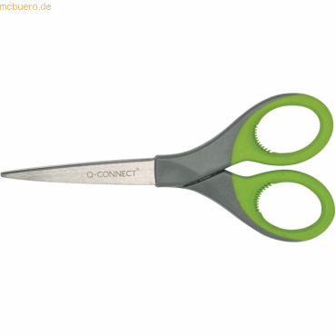 Bild von Connect Papierscheren Premiumschere 18 cm mit Designgriffen schwarz/grün.
