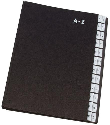 Bild von Pultordner Hartpappe - A - Z, 24 Fächer, Farbe schwarz