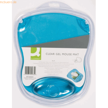Bild von Q-Connect Mauspad Q-Connect® KF20085 Mousepad mit Gelauflage - blau-transparent