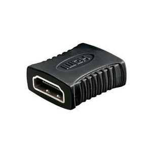 Bild von MicroConnect HDMI (Typ A) — HDMI (Typ A) (HDMI, 15 cm), Data + Video Adapter, Schwarz