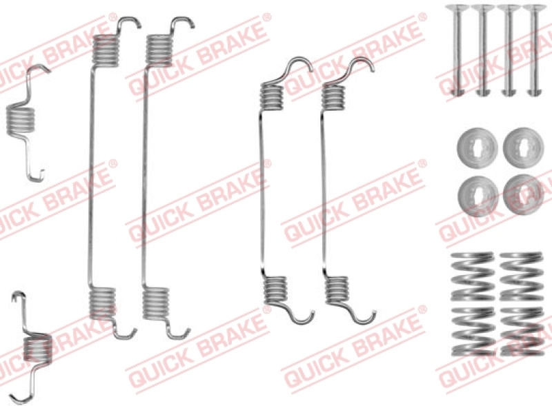Bild von QUICK BRAKE Zubehörsatz, Bremsbacken 105-0820  OPEL,PEUGEOT,TOYOTA,AGILA (B) (H08),107 Schrägheck (PM_, PN_),108,AYGO (WNB1_, KGB1_)
