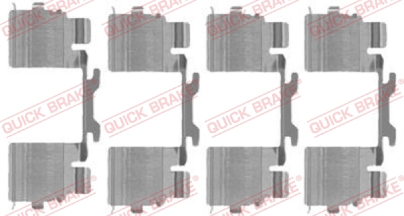 Bild von QUICK BRAKE Zubehörsatz, Scheibenbremsbelag 109-1725  OPEL,FIAT,PEUGEOT,Movano Kastenwagen (X70),Movano Bus (X70),Movano Pritsche / Fahrgestell (X70)