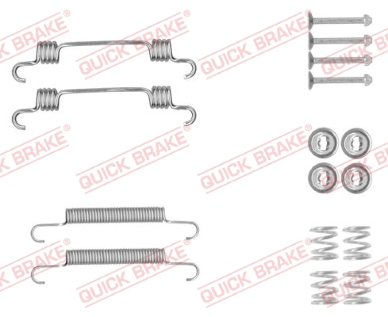 Bild von QUICK BRAKE Zubehörsatz, Feststellbremsbacken 105-0887  HYUNDAI,KIA,TUCSON (JM),MATRIX (FC),SONATA V (NF),SPORTAGE (JE_, KM_),CERATO (LD)
