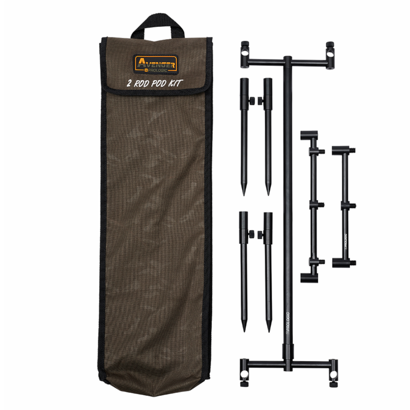 Bild von Prologic Avenger Buzz Bar Kit And Carrycase 2 Rod - Buzzer Bar Set