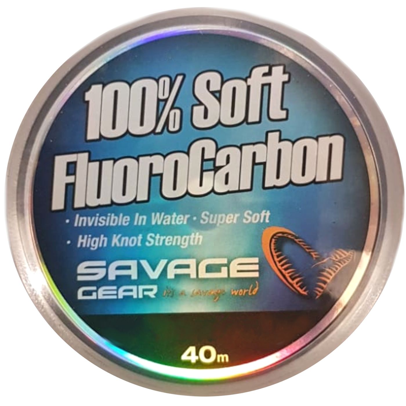 Bild von Savage Gear Angelschnur 100% Soft Fluorocarbon Fluo Vorfachschnur Angelvorfach, 40 m Länge, Unsichtbar im Wasser, Super weich, 100% Fluo