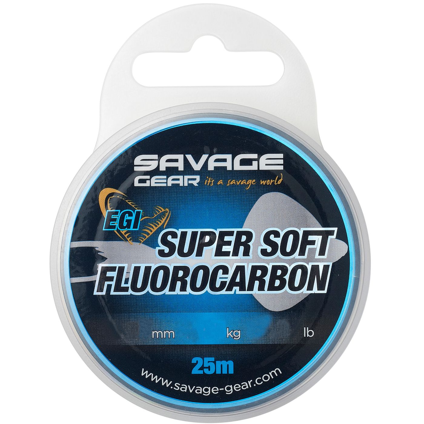 Bild von Savage Gear Vorfachschnur Savage Gear Super Soft Fluorocarbon EGI - 25m Schnur, 0.25 m Länge, 0.25 mm Fadendurchmesser, (25-St)