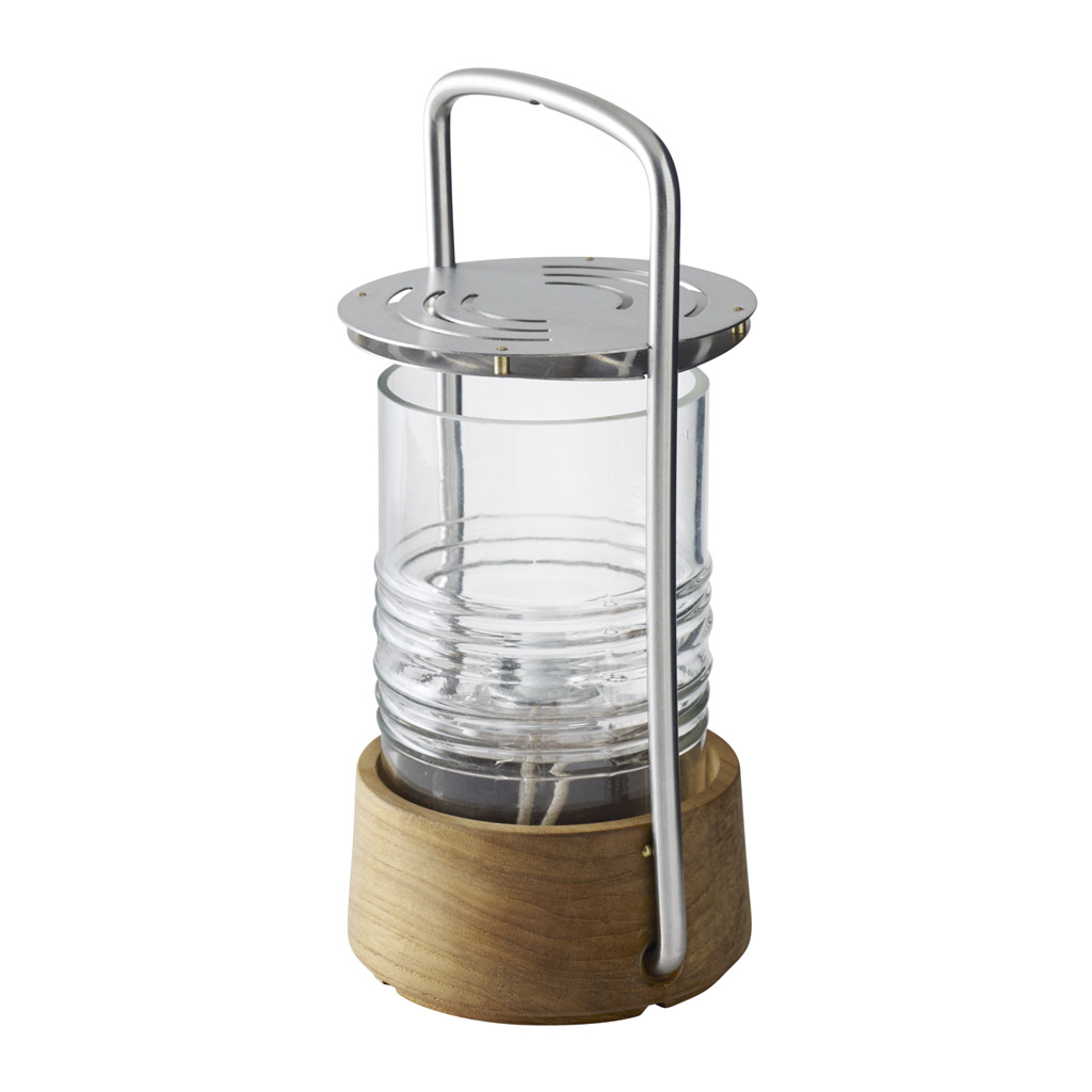 Bild von Skagerak - Bollard Oil Lamp - tragbare Öllampe aus Teakholz und Glas