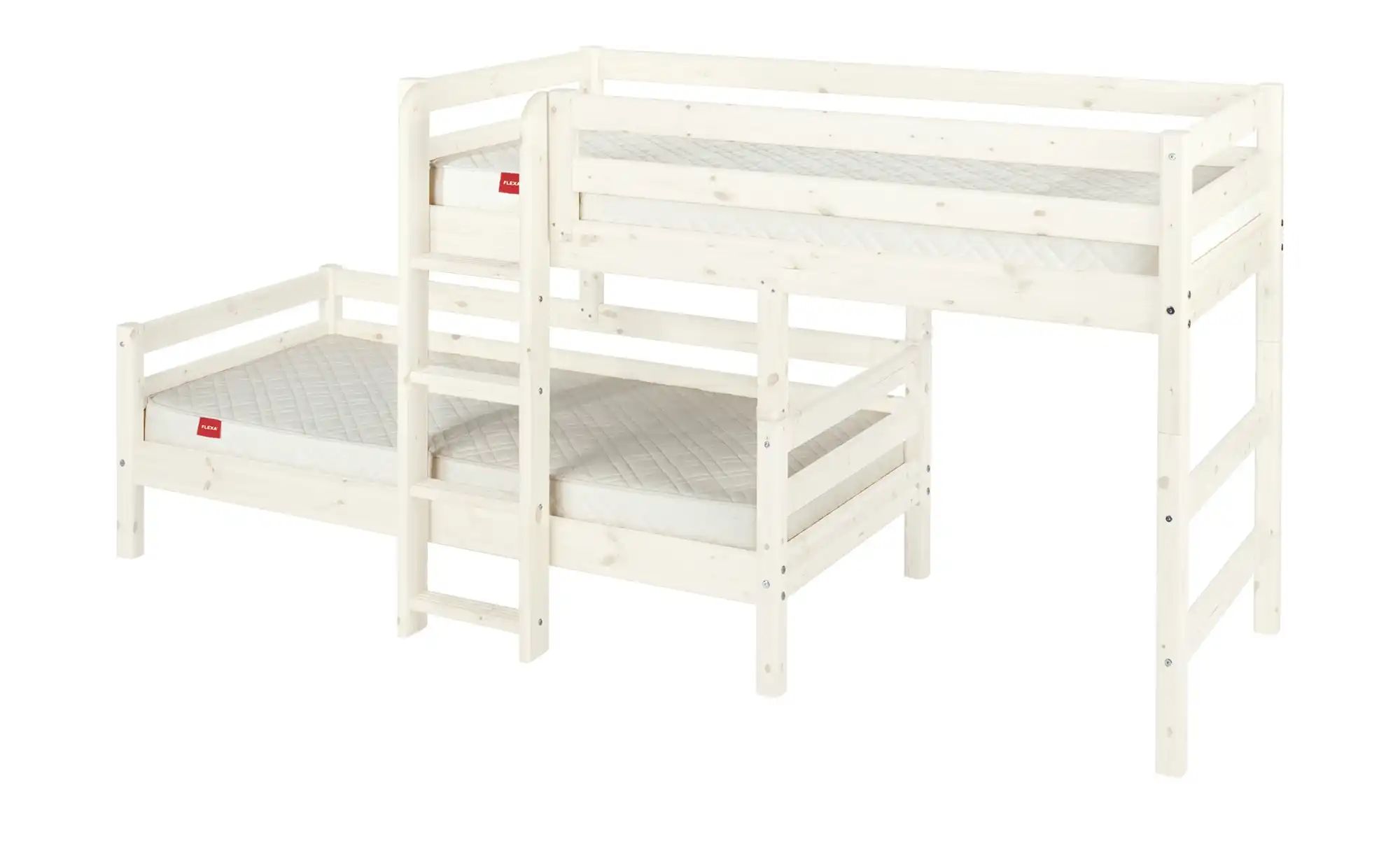 Bild von FLEXA Mittelhohes Kombibett  Flexa Classic ¦ weiß ¦ Maße (cm): B: 210 H: 143 Kindermöbel > Kinderbetten - Höffner