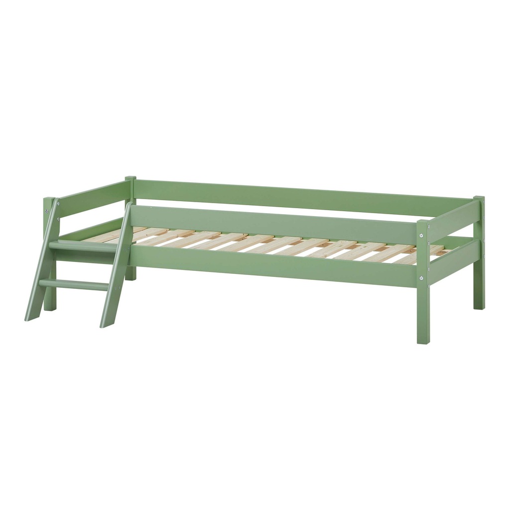 Bild von Lüttenhütt Jugendbett "ECO One", Kinderbett mit Rausfallschutz und Leiter, 3 Farben/Matratze wählbar