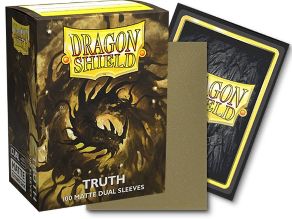 Bild von Arcane Tinmen ApS ART15060 Sleeves (Gold) Dragon Shield: Matte – Dual Truth (100), M