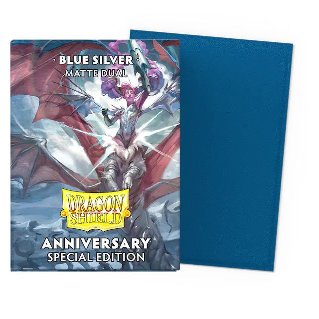 Bild von Dragon Shield Sammelkarte Standard Size Dual Matte Sleeves - Anniversary Special Edition Blue S