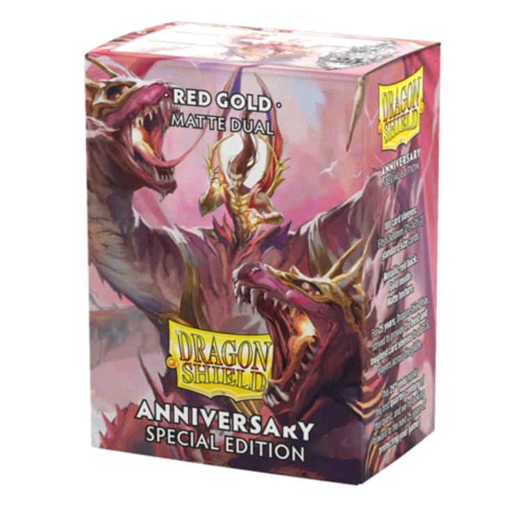 Bild von Dragon Shield Sammelkarte Standard Size Dual Matte Sleeves - Anniversary Special Edition Red Go