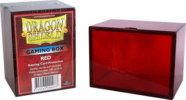 Bild von Arcane Tinman ART20007 - Gaming Box - Strong Box 100+: Rot, Schutzbox für Kartendecks