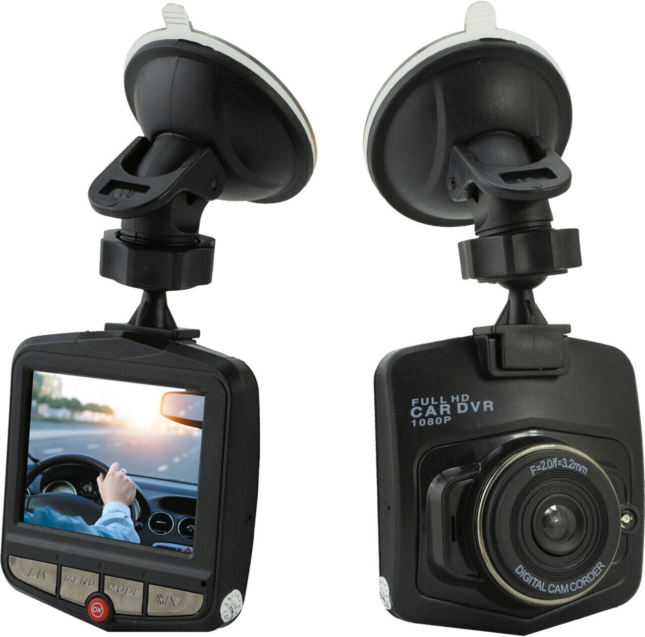 Bild von Denver CCT-1230 (Eingebautes Display, Eingebautes Mikrofon, HD), Dashcam, Schwarz