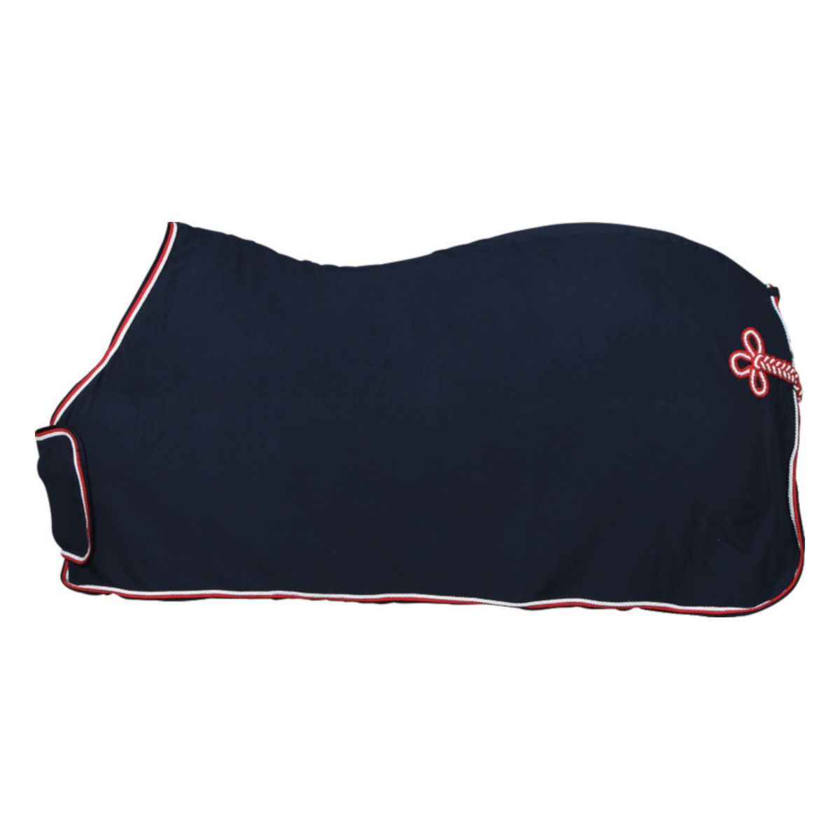 Bild von Horse Guard Showdecke für Pferde mit Frontlatz - navy - 135 cm