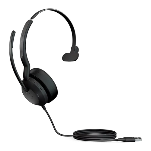 Bild von Jabra Evolve2 50 Mono-Bluetooth Headset 4 Mikrofone, USB-A-Anschluss, UC-kompatibel, Aktive Geräuschunterdrückung