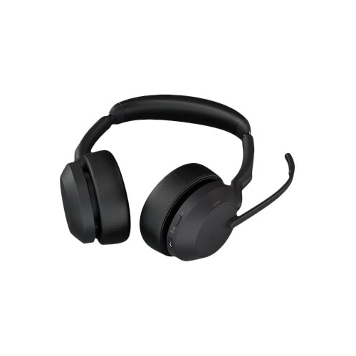 Bild von Jabra Evolve2 55, Stereo-Bluetooth-Headset, 4 Mikrofone UC kompatibel, Aktive Geräuschunterdrückung (ANC), incl. Link 380 USB-C Bluetooth®-Adapter und