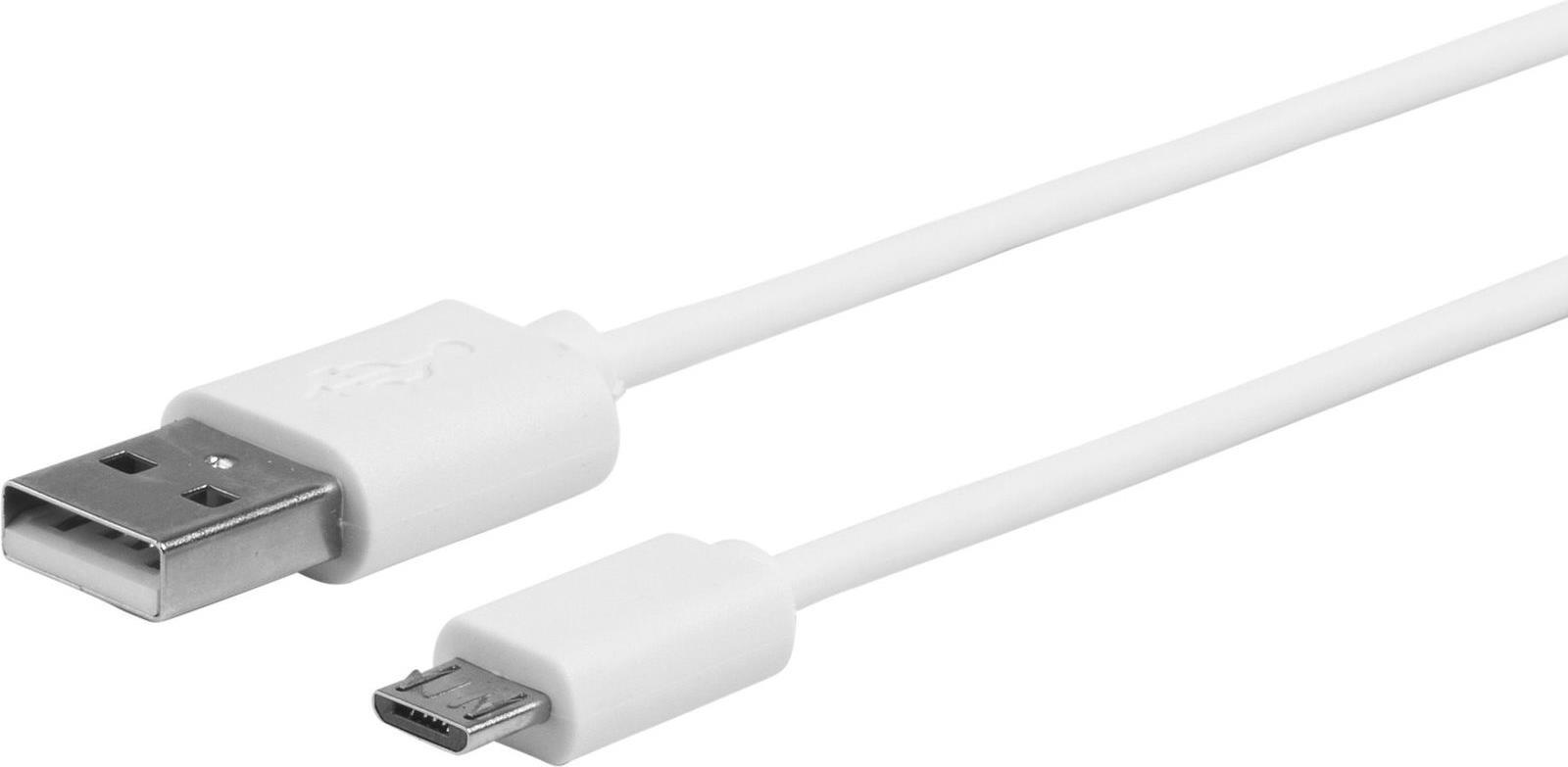 Bild von eSTUFF - USB-Kabel - Micro-USB Type A (M) zu USB (M) - 1,0m - weiß (ES603007)