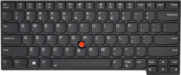 Bild von Lenovo 01YP532 Notebook-Ersatzteil Tastatur, Notebook Ersatzteile, Schwarz