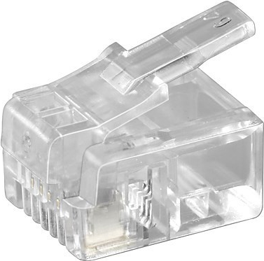 Bild von Microconnect KON501-10R Drahtverbinder RJ-11 6P4C Transparent (KON501-10R)