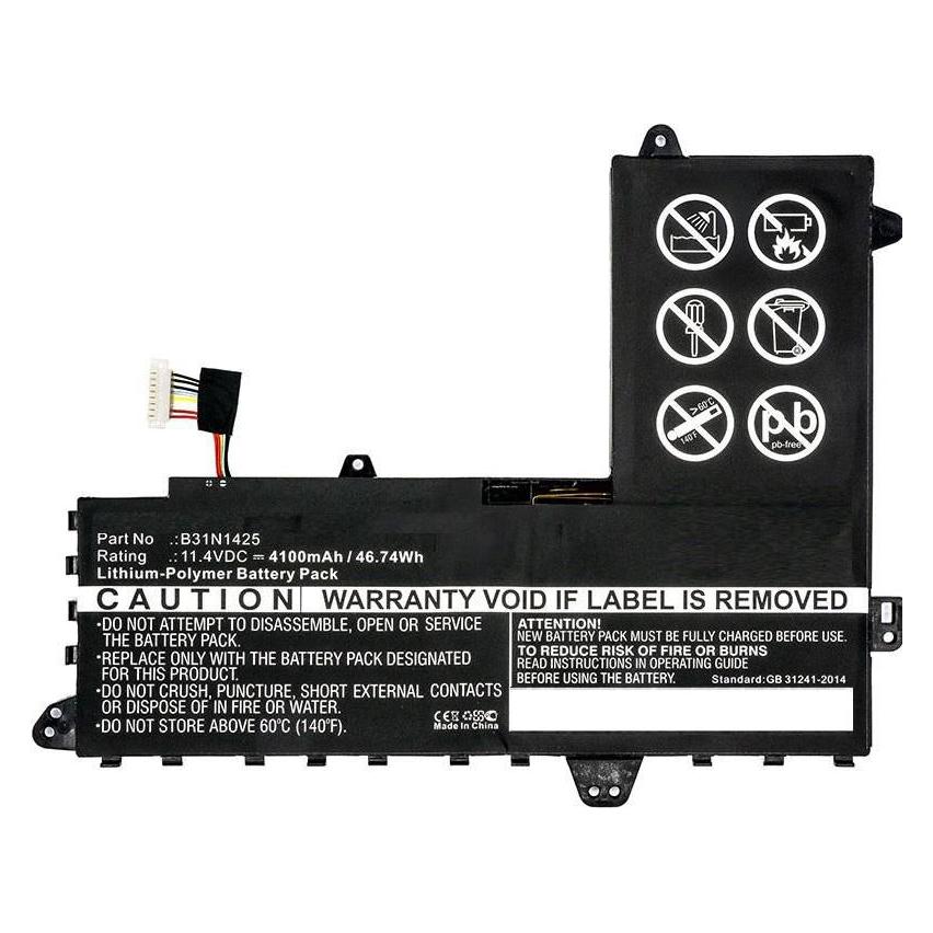 Bild von CoreParts Laptop Battery for Asus (1 Zellen, 4100 mAh), Notebook Akku, Schwarz