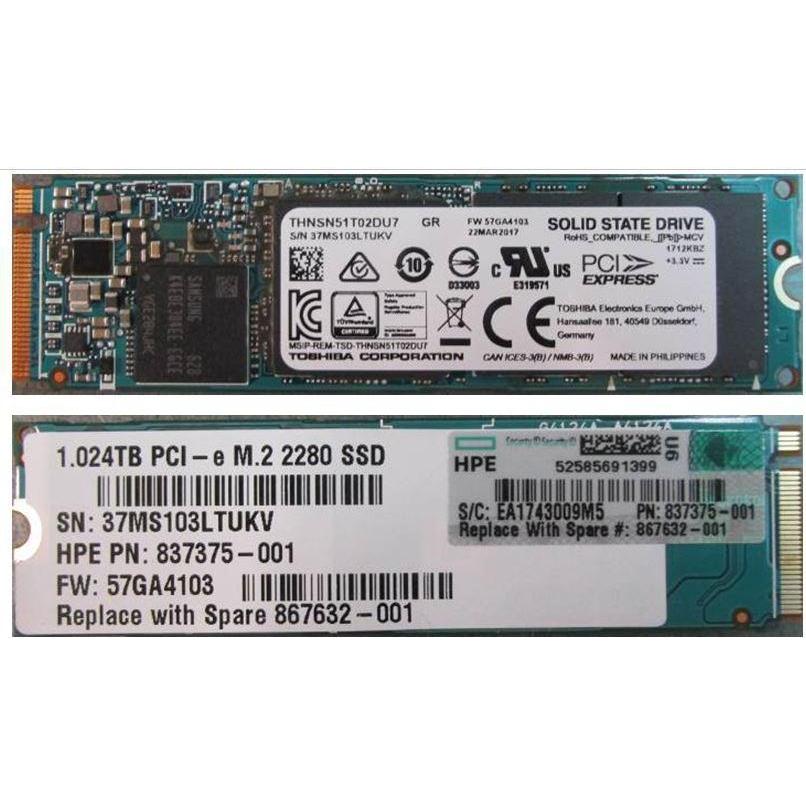Bild von HPE SSD 1024GB PCI-E M.2 2280 (M.2 2280), SSD