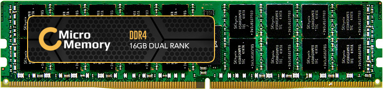 Bild von CoreParts MMDE004-16GB Speichermodul GB DDR4 2400 MHz (1 x 16GB, 2400 MHz, DDR4-RAM, DIMM), RAM, Grün