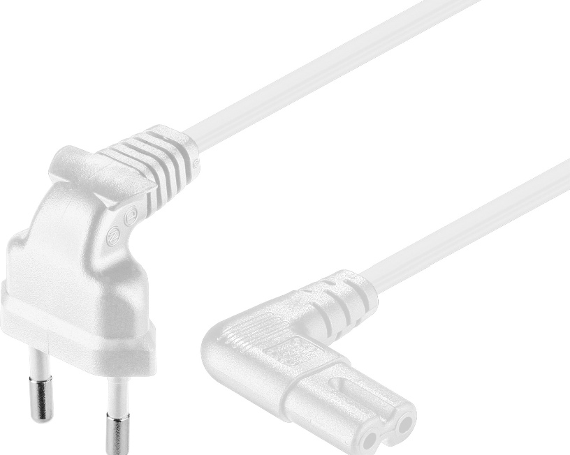 Bild von MicroConnect, Verlängerungskabel, PE030750AAW Stromkabel Weiss 5 m CEE7/16 C7-Koppler (5 m, CEE 7/16)