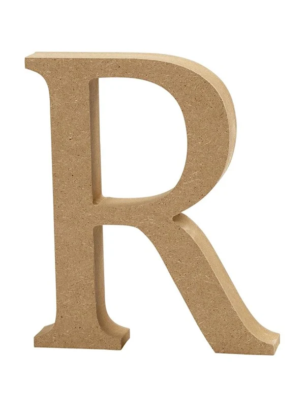 Bild von Creativ Company, Holzbuchstaben + Stoffbuchstaben, Holzbuchstabe R