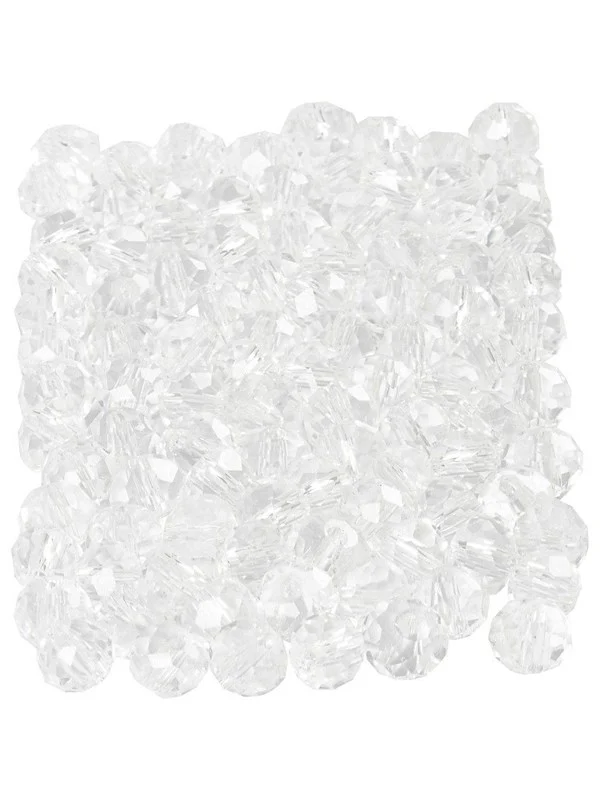 Bild von Creativ Company Faceted Beads Crystal 100pcs.