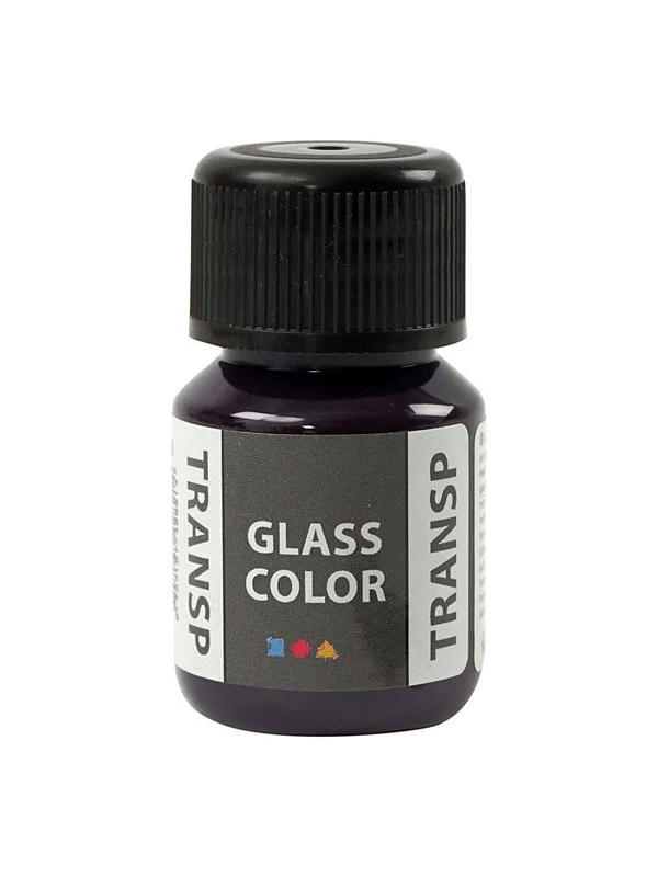 Bild von Creativ Company, Künstlerfarbe + Bastelfarbe, Glass Color Transparente Farbe – Violett, 30 ml (Violett, 30 ml)