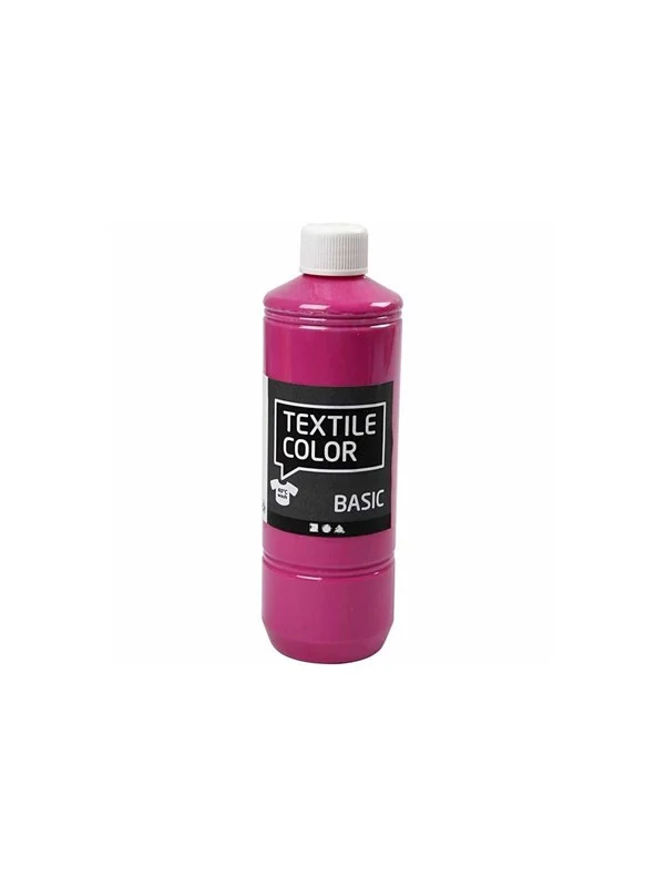 Bild von Creativ Company, Künstlerfarbe + Bastelfarbe, Textielverf - Roze, 500ml (Pink, 500 ml)