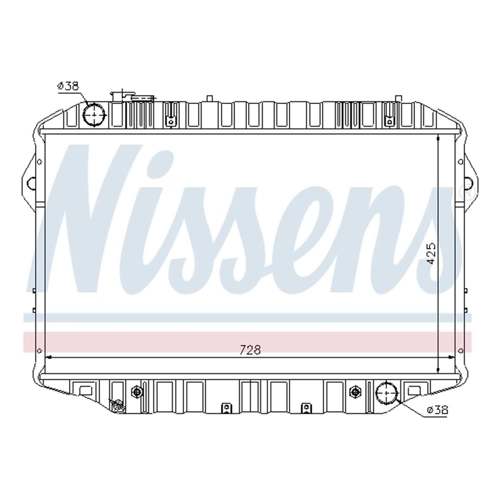 Bild von NISSENS 64861 Kühler für Motorkühlung