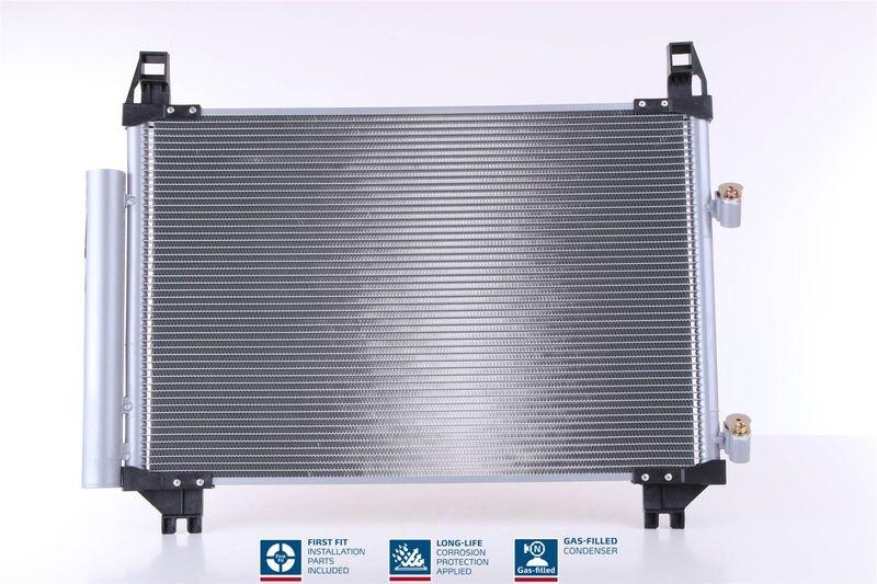 Bild von NISSENS 940050 Klimakondensator Kondensator, Klimakühler, Kondensator Klimaanlage mit Trockner Aluminium 530 R1234yf TOYOTA: Yaris II Hatchback