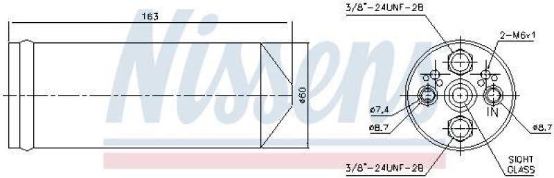 Bild von NISSENS 95523 Trockner Klimatrockner, Klimaanlage Trockner, Klimafilter Aluminium