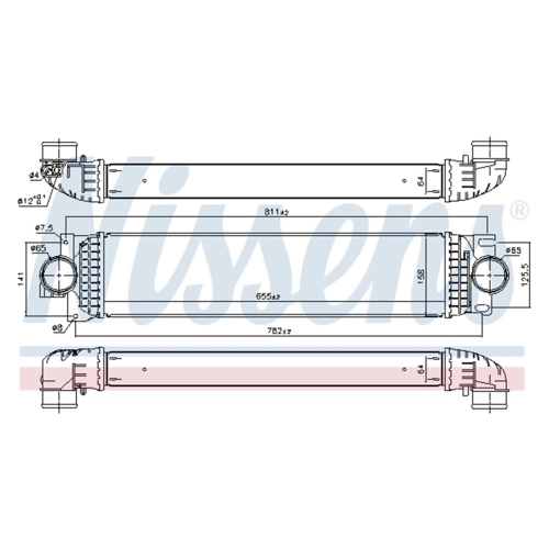 Bild von NISSENS 961436 Ladeluftkühler für Ford-Fahrzeuge